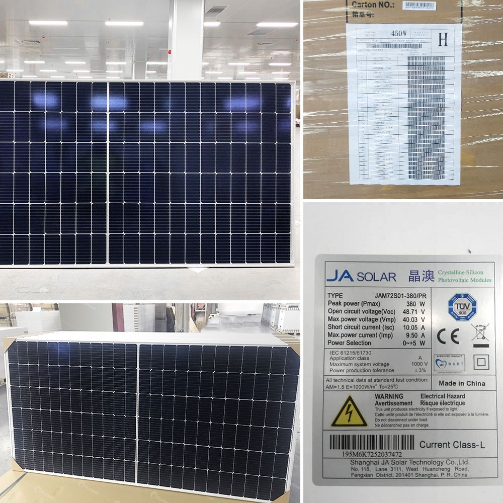 JA Solar Mono-Solarmodule 550 W Solarpanel-Preis 540 W 5450 W 470 W