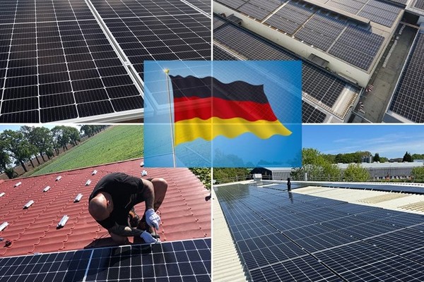 Berlin, Deutschland: Auf dem Dach von Neubauten müssen Photovoltaikanlagen installiert werden