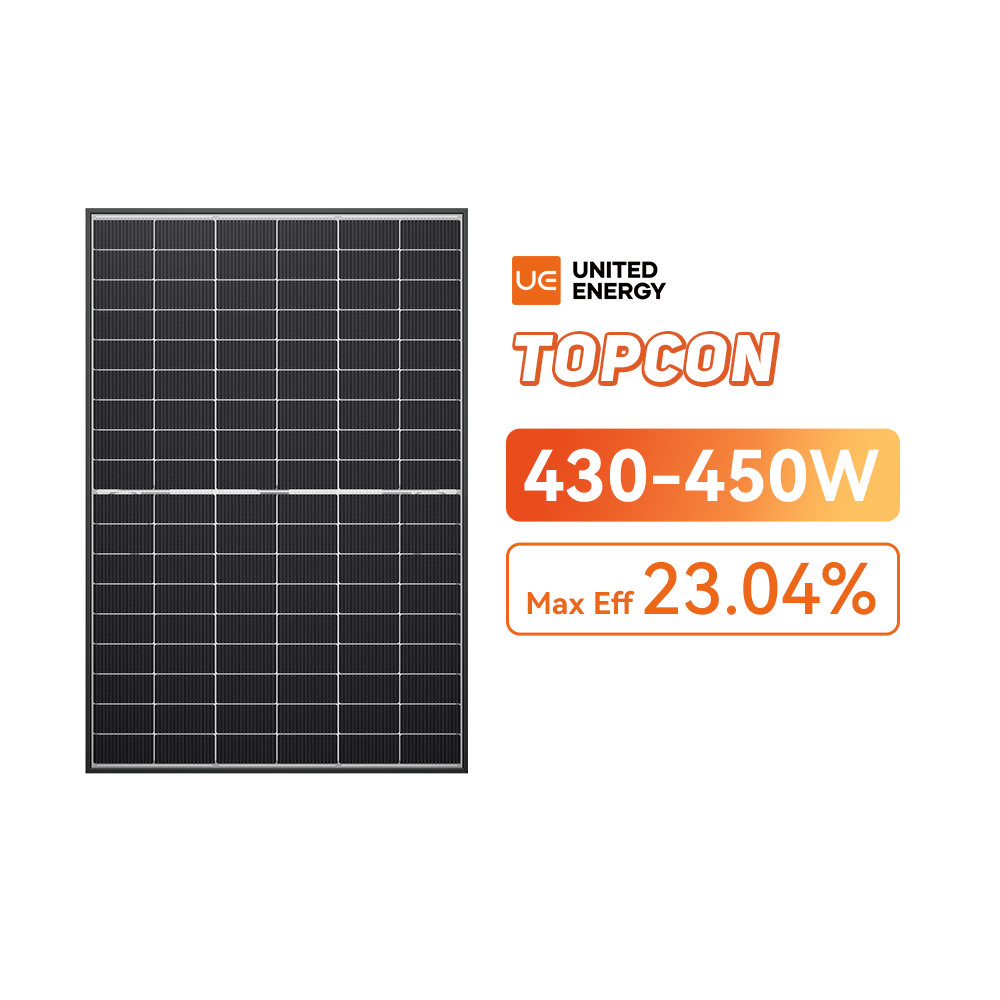 Solarmodule für den Heimgebrauch, vollschwarz, bifazial, 430–450 W, TOPCon